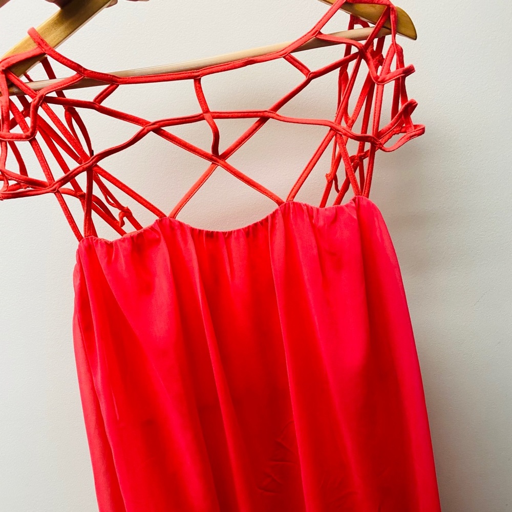 Red short dress